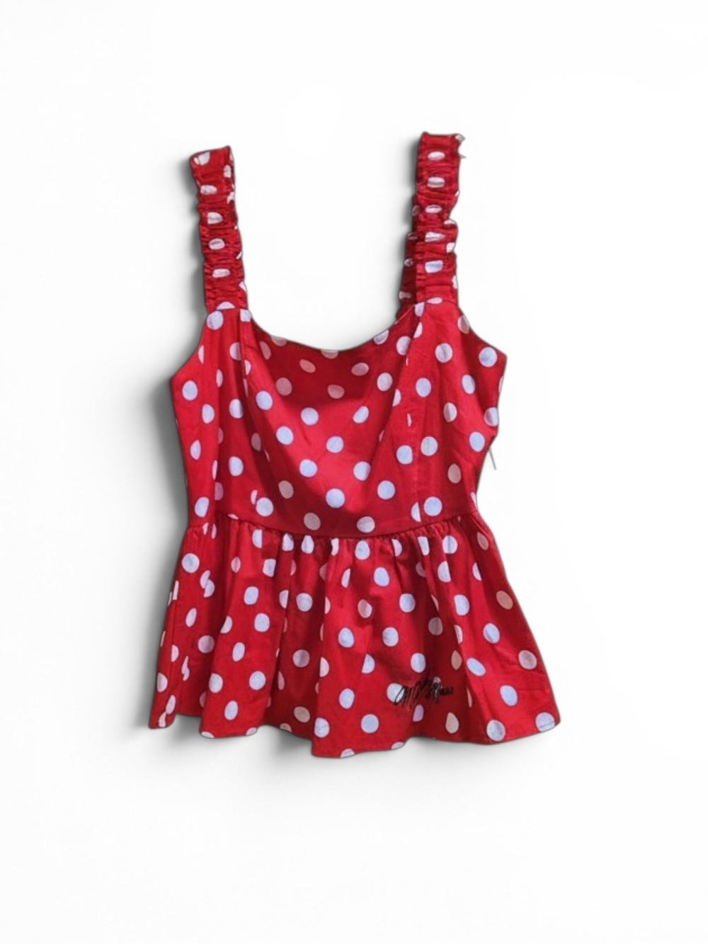 Disney Red Polka Dot Tank Top with White Dots